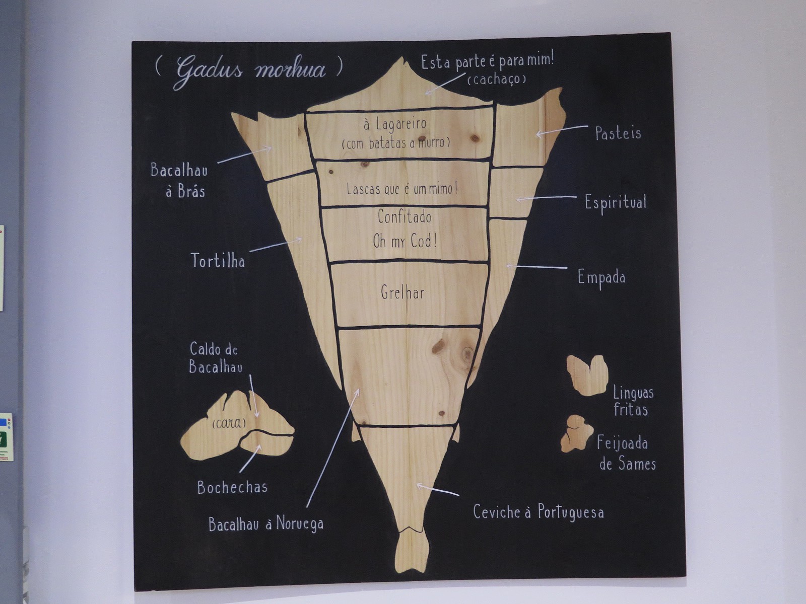 O mapa do bacalhau